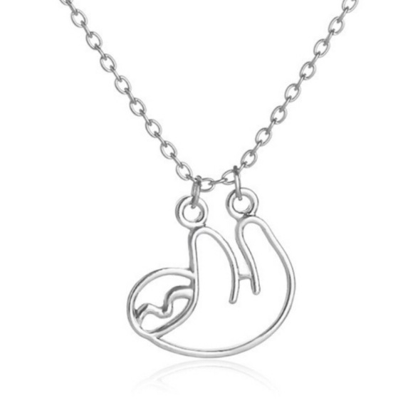 Silver Sloth Necklace - Picture 1 of 4